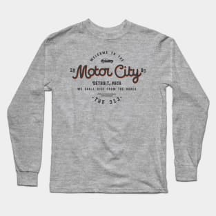 The Motor City Detroit Michigan Long Sleeve T-Shirt